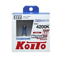 KOITO P0755W   Whitebeam H7 12V 55W (100W) 4200K,  2 .