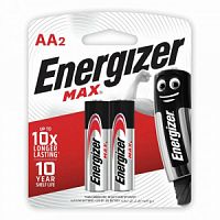 Energizer 7638900411393 Бат. MAX E91/AA 2 шт/бл Alkaline 