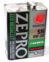 IDEMITSU 3583-004   ZEPRO ECO MEDALIST 0W20 (4 ) SN/GF-5