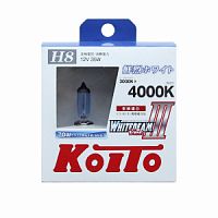 KOITO P0758W   Whitebeam H8 12V 35W (70W) 4000K,  2 .