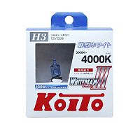 KOITO P0752W   Whitebeam H3 12V 55W (100W) 4000K,  2 .