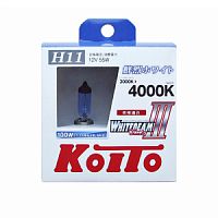 KOITO P0750W   Whitebeam H11 12V 55W (100W) 4000K,  2 .